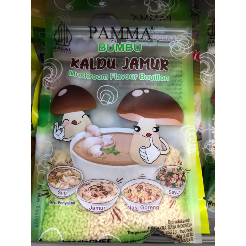 

Pamma bumbu kaldu 40g jamur ayam kampung sapi wagyu