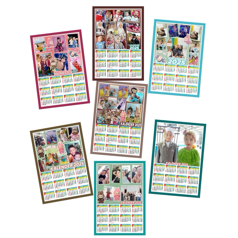 

kalender 2025 bisa costume foto sendiri bahan art paper