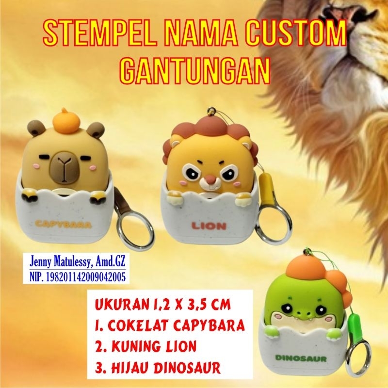 

Stempel Nama Custom Gantungan