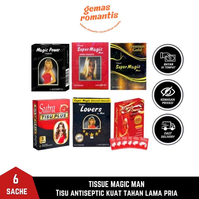 Tisu Magic Man Premium Original Tissue Super Magic Power Tissu - Sutra Tisu Plus - 3 Pcs - Tissue Ma