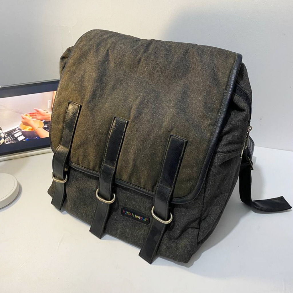 Tas Ransel Rumah Warna Preloved (Jika transfer manual di harga 110.000)