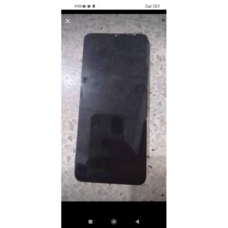 LCD SAMSUNG A03S ORI COPOTAN