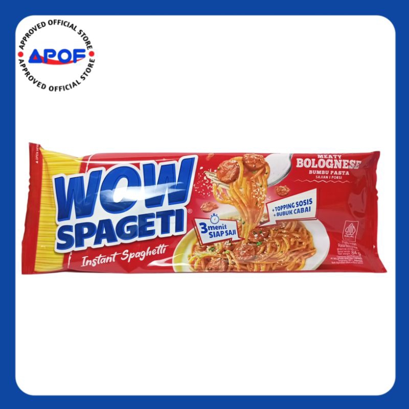 

WOW SPAGHETTI INSTAN RASA BOLOGNESE CARBONARA