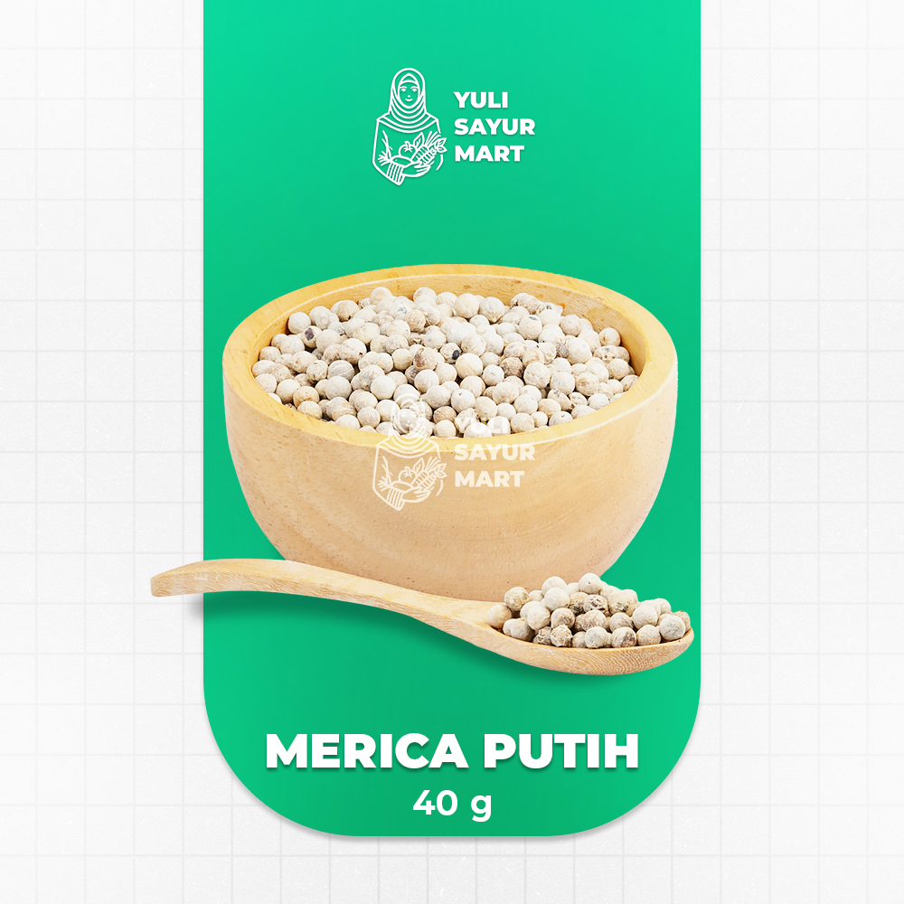 

Merica Putih Butir 40g - Yuli Sayur Mart