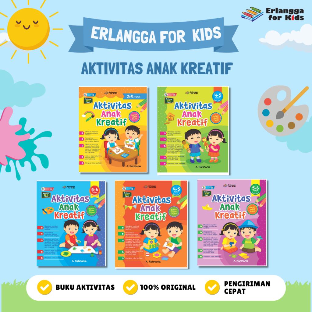 [Erlangga] Buku Aktivitas Anak: Aktivitas Anak Kreatif