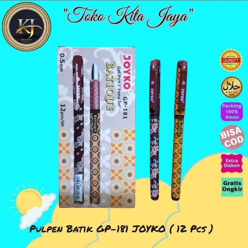 

Pulpen Batik GP-181 JOYKO ( 12 Pcs )