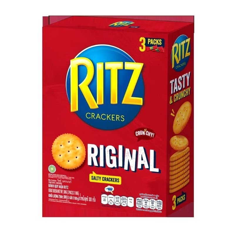 

Ritz Biskuit Original 300g. Biskuit Gurih dan Renyah favorut keluarga