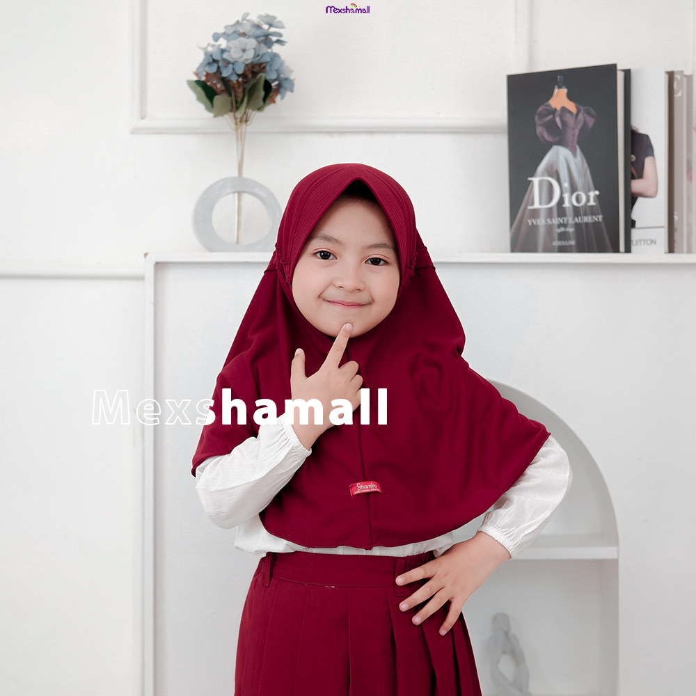 Jilbab Anak Sekolah Shamira Lx S M L XL VOL 1 I Hijab Sport Kerudung Sport Bahan Jersey By Shamira