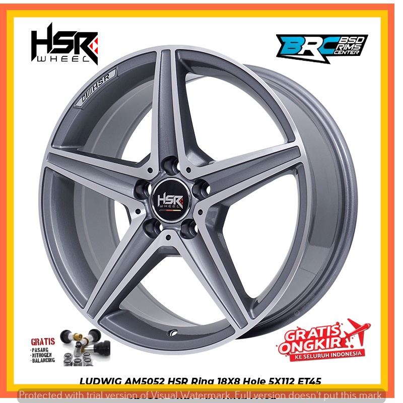 velg mobil mercy HSR LUDWIG ring 18 velg racing bsd TANGERANG SELATAN