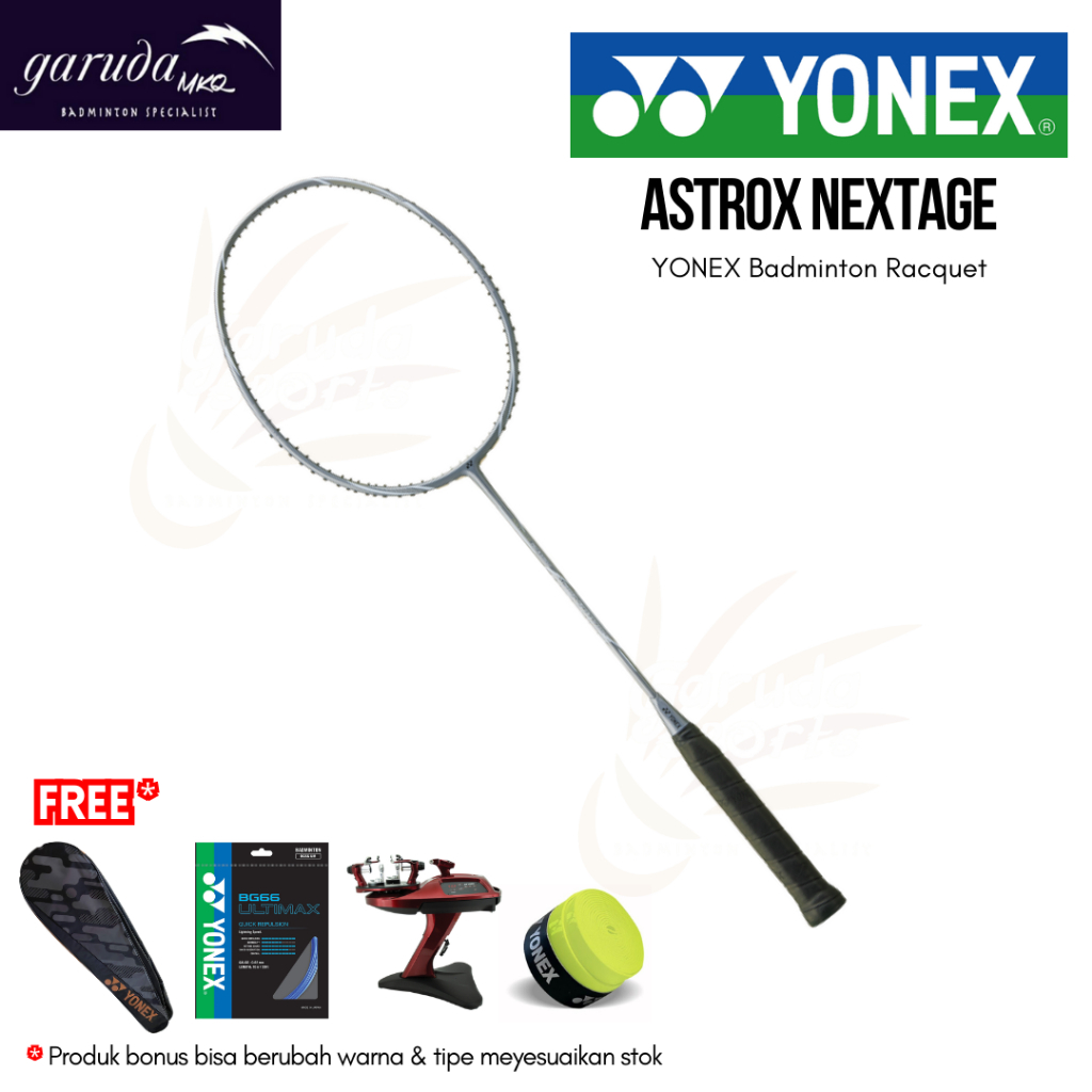 RAKET BADMINTON YONEX ASTROX NEXTAGE Light Gray / YONEX AXNT NEXTAGE Light Gray