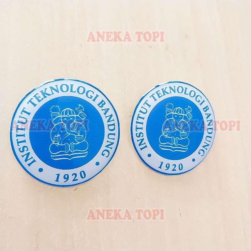 Pin Institut Teknologi Bandung Model Bulat Pin Bros Logo ITB - Aneka Topi
