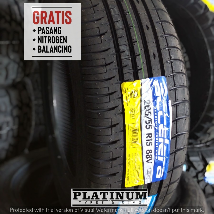 JUALBAN MOBILMURAH 205 55 R15 ACCELERA PHI-R II 205 55 R15 TAHUN PEMBUATAN TERBARU
