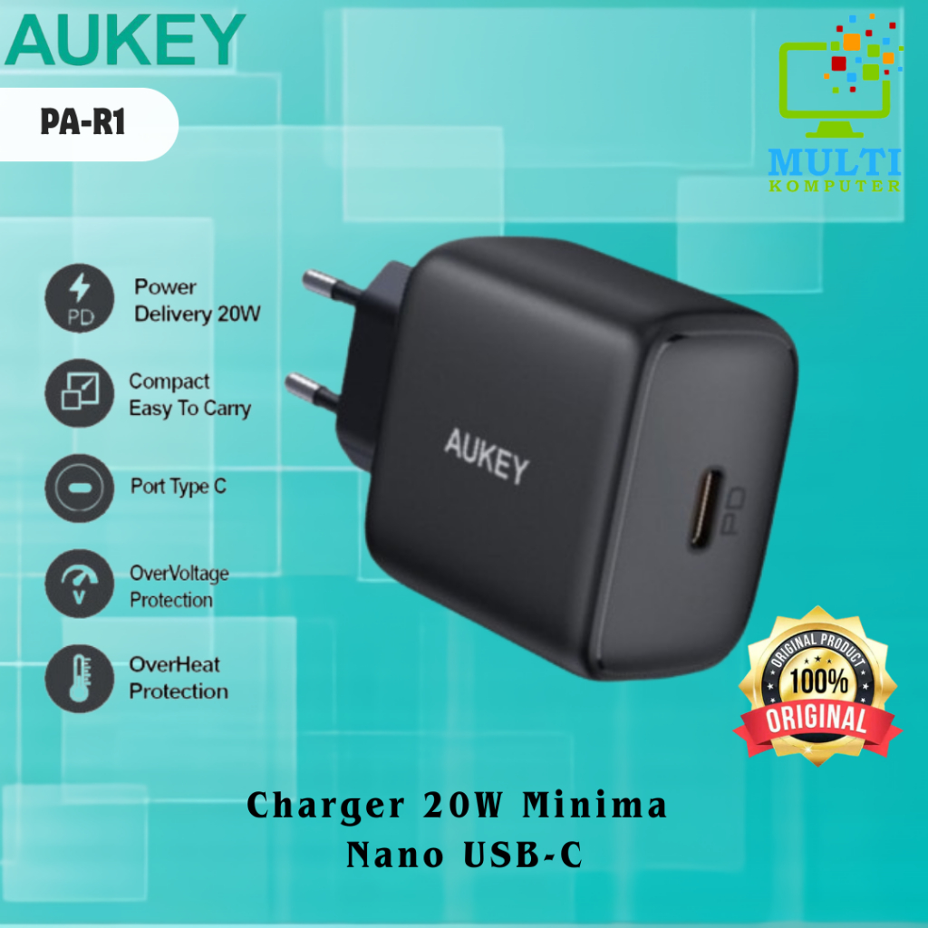 Charger Aukey PA-R1 20W Minima Nano USB-C