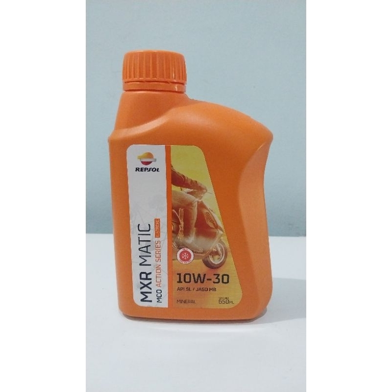 OLI REPSOL MXR MATIC 10W-30 0,65L / OLI MESIN REPSOL MXR MATIC 10W-30 0,65L