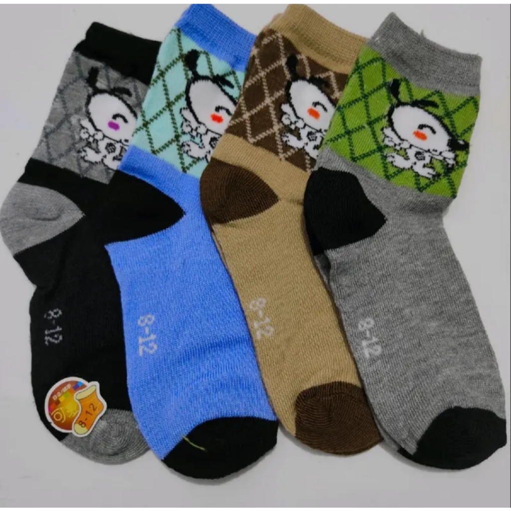 ( Set Isi 5 Pasang ) Kaos Kaki Anak Motif Karakter / Kaos Kaki Motif Anak Tk/Paud Dan Sd