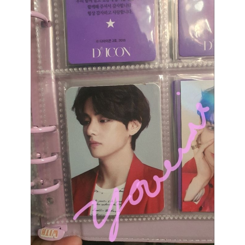 PC BTS V TAEHYUNG DICON VOL. 10 BTS GOES ON PHOTOCARD
