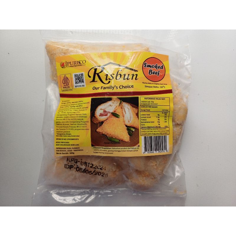 

Risbun Risoles (Smoked Beef, Rogut Ayam, Rogut Daging)