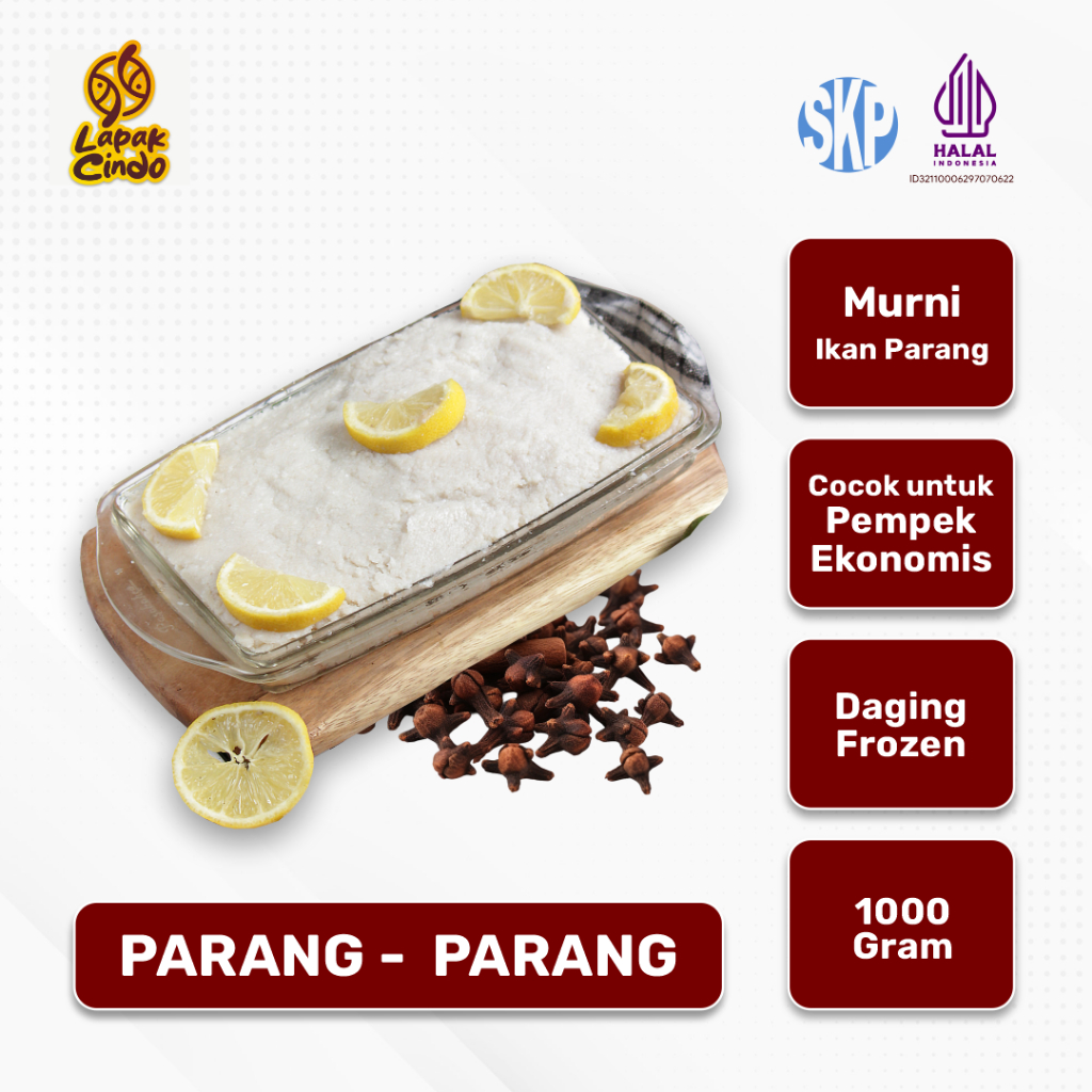 

Ikan Giling Parang-parang Super 1Kg - 100% Asli Tanpa Campuran, Tersertifikasi Halal, SKP, BPOM
