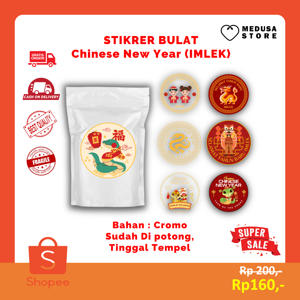 

Cutting Stiker Bulat Parcel dan Hampers Imlek Label Tahun baru Cina