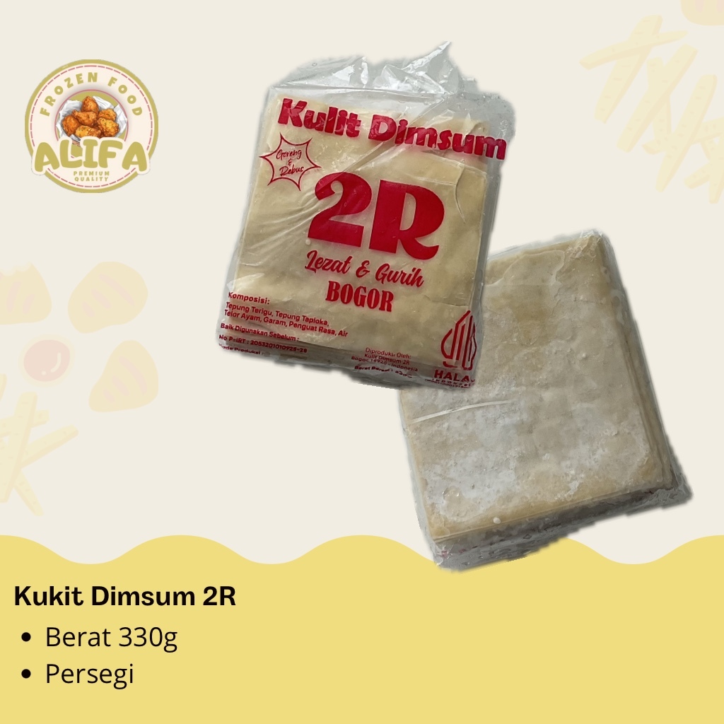 

Kulit Dimsum 2R Bogor Persegi/Lingkaran Berat 330g