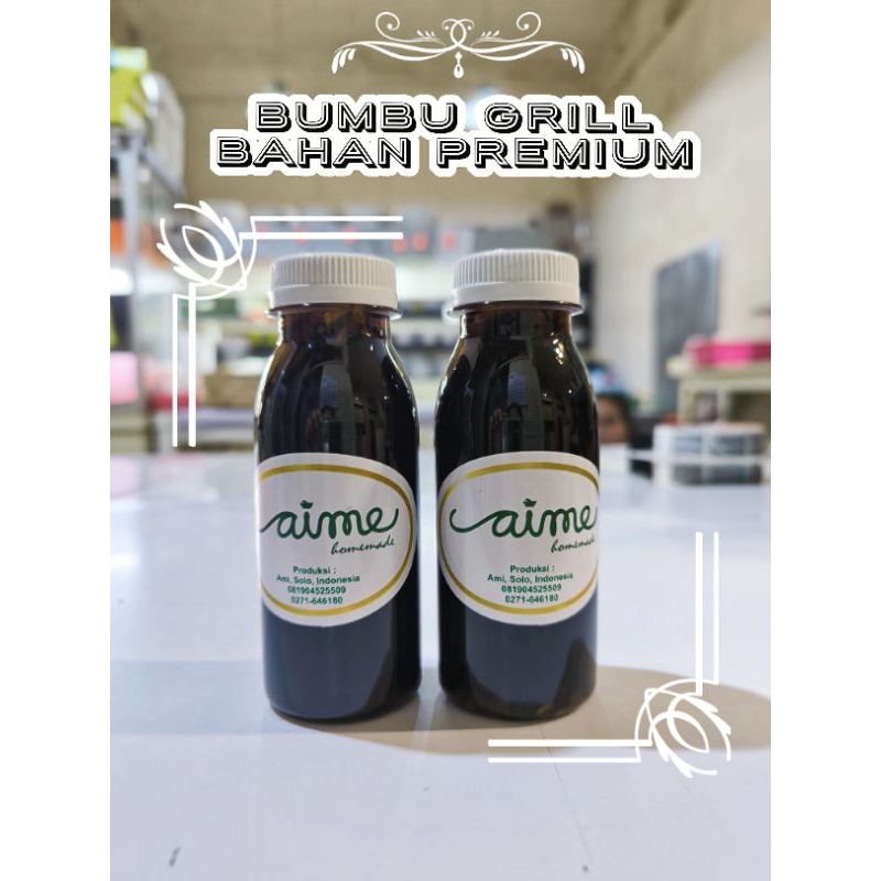 

BAHAN PREMIUM !!! Bumbu Grill panggang all purpose Homemade 125 ml ( bisa utk bumbu rendam / oles / cocol )