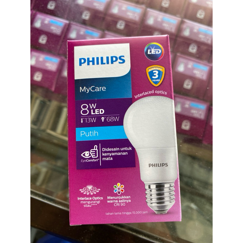 Lampu LED philips 8 watt