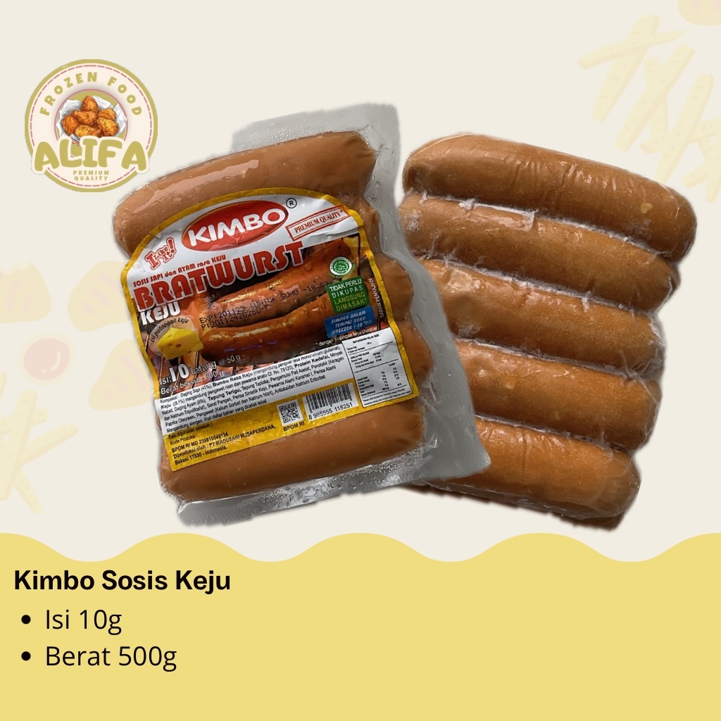 

Kimbo Sosis Keju Isi 5 Berat 500g