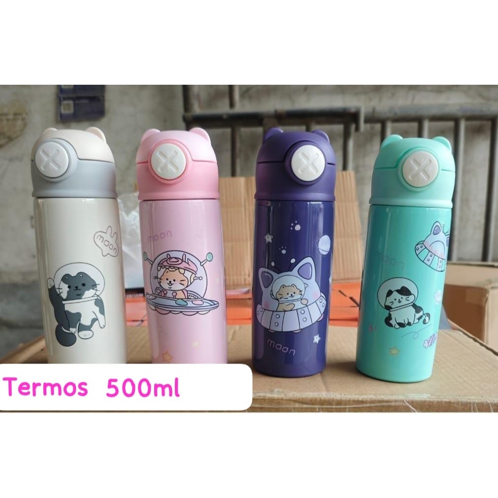 JUAL TERMOS SEDOTAN AIR PANAS 500ML / THEMOS MINI / TERMOS PANAS DINGIN