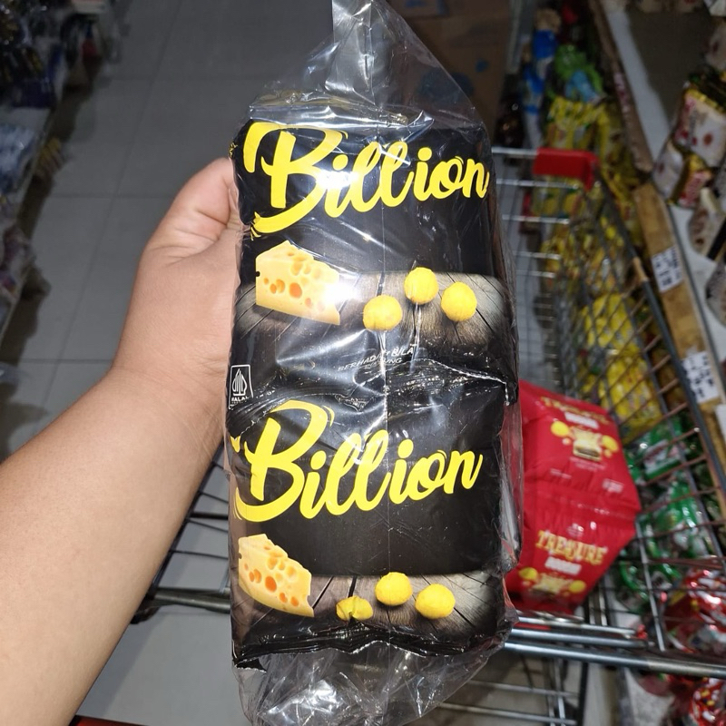 

BILLION cheese snack 18gr x 10 pcs