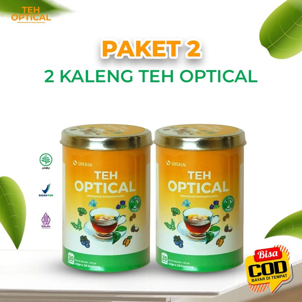

Teh optikal mata sehat bebas kacamata bahan alami teh hijau