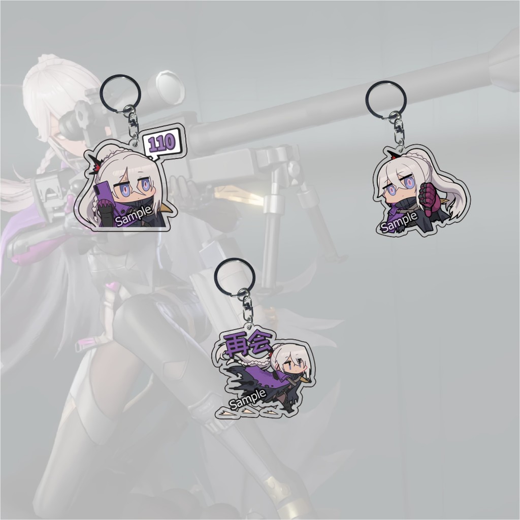 Gantungan Kunci GIRLS' FRONTLINE EXILIUM Nemesis ALL- Ganci - Key Chain - Souvenir - Anime