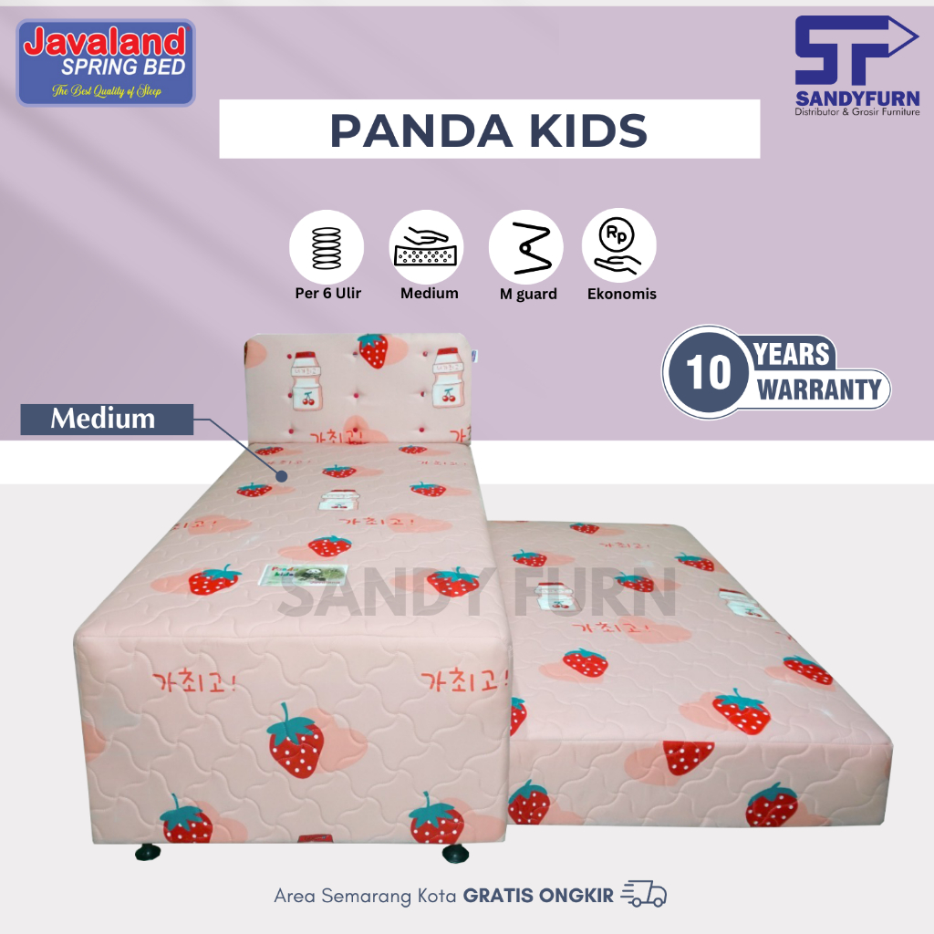 Javaland Springbed Sorong Anak Panda Kids