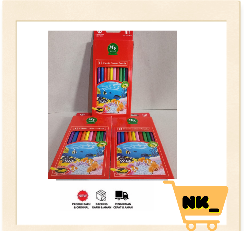 

NK - 12 psc pensil COLOUR / PENSIL WARNA PANJANG BESAR