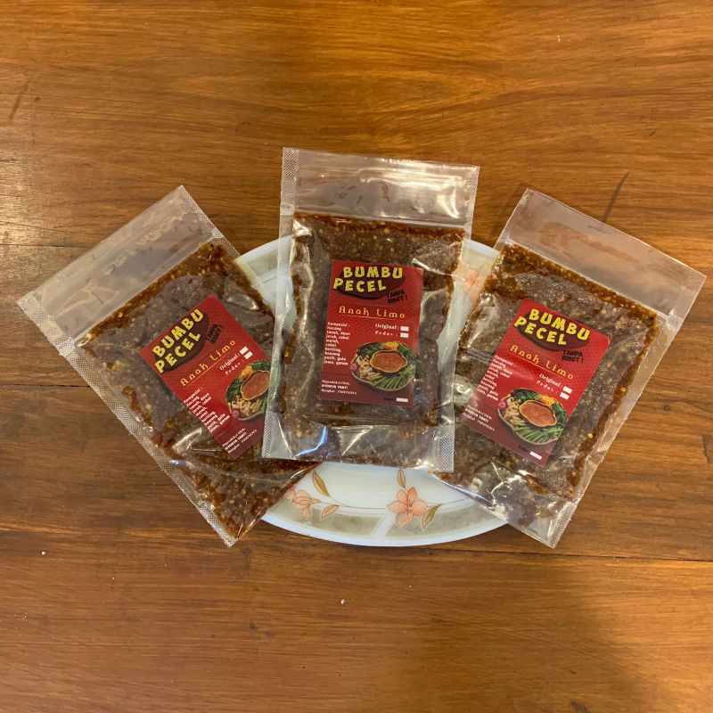 

bumbu pecel, sambal pecel anak limo 250 gram