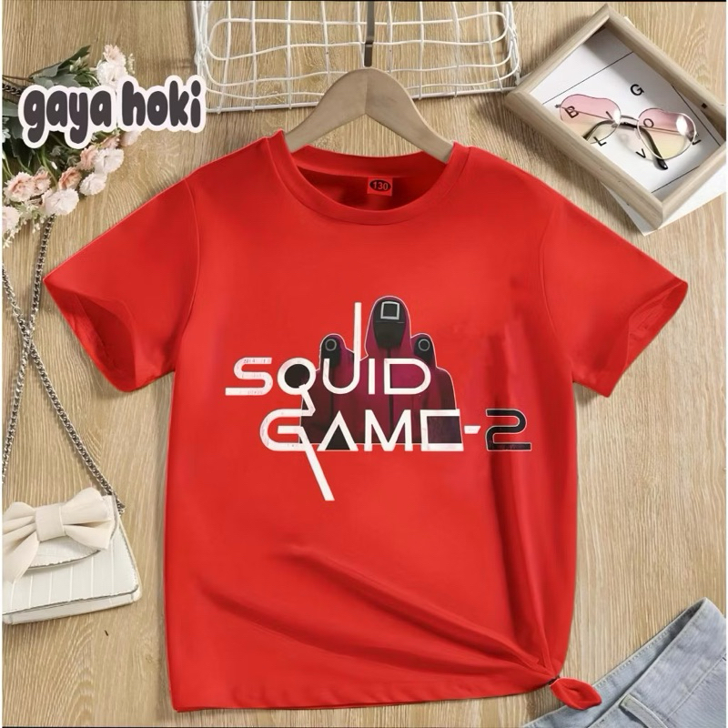 KAOS SHIRT/KAOS OBLONG ROBOT SQUID GAME2 DEWASA TERBARU KEREN
