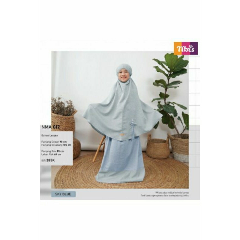 NMA 017 by NIBRAS/Mukena anak/mukena nibras/mukena terbaru/mukena kekinian/muken lucu
