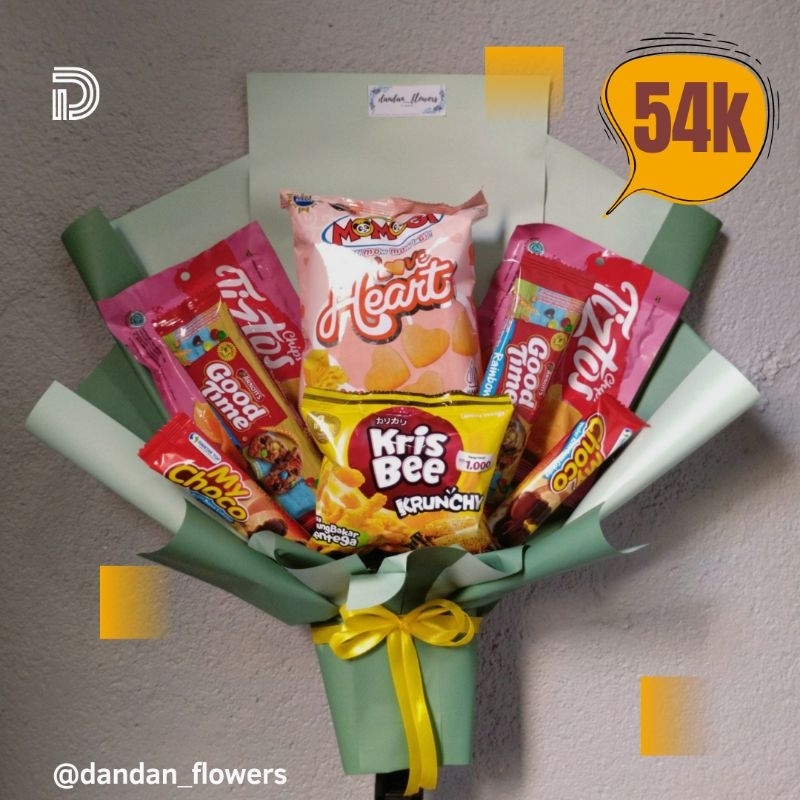 

buket snack murah ukuran sedang