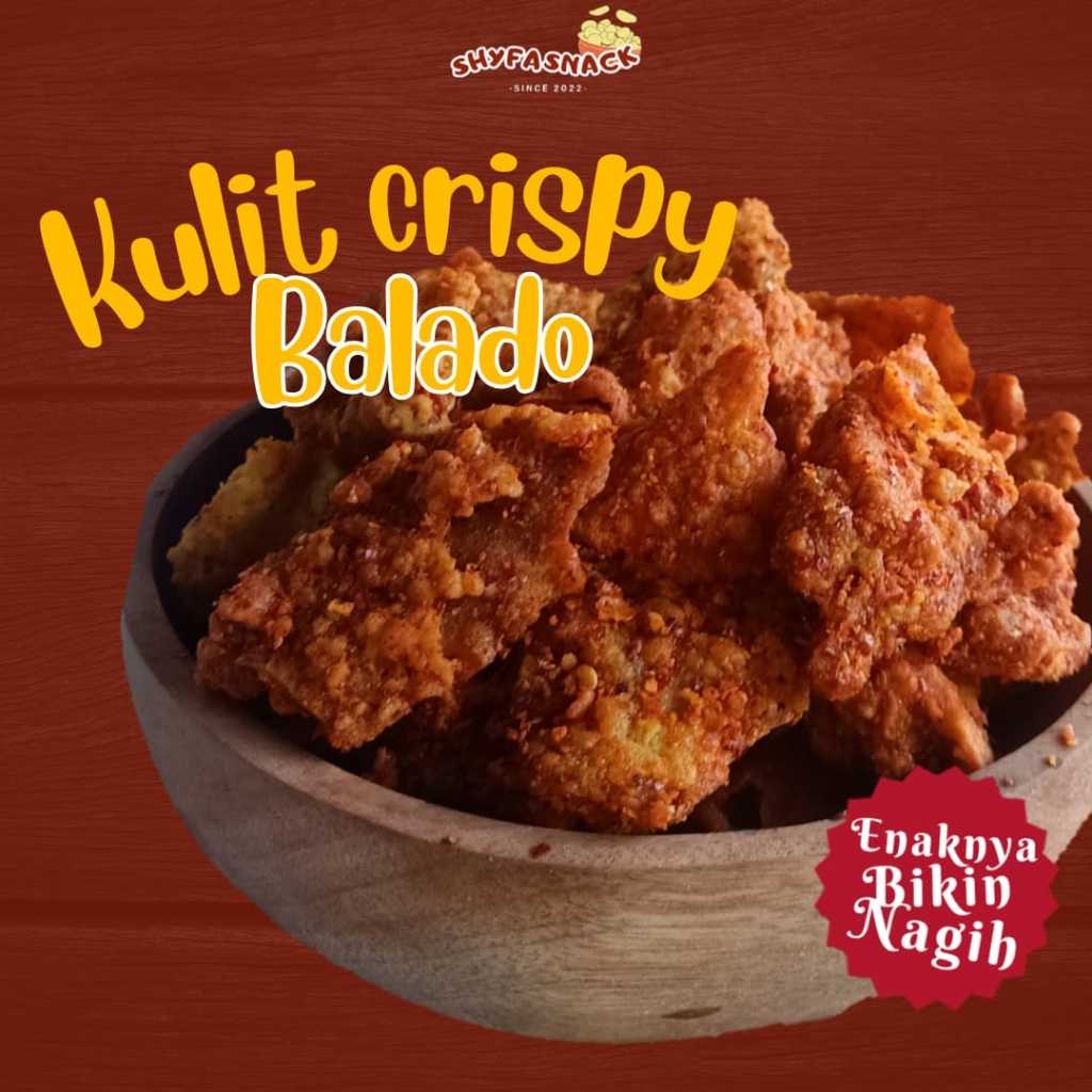 

KULIT CRISPY BALADO 200GR SHYFA SNACK