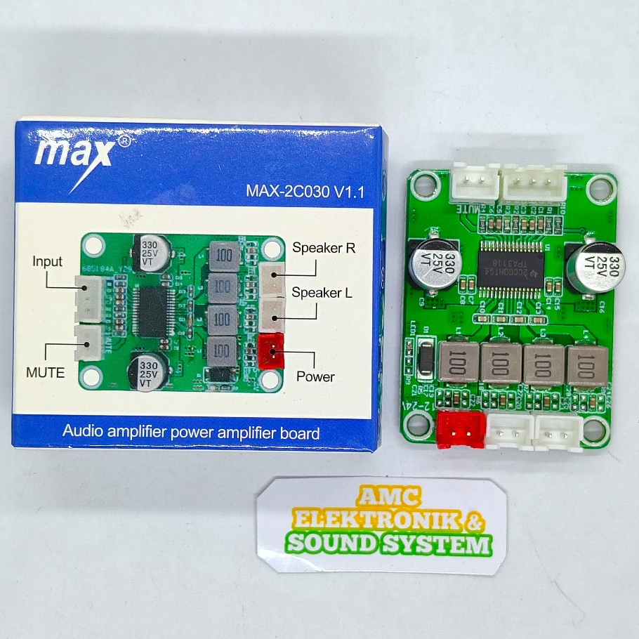 POWER CLASS D STEREO 30W TPA3118D2 MAX-2C030