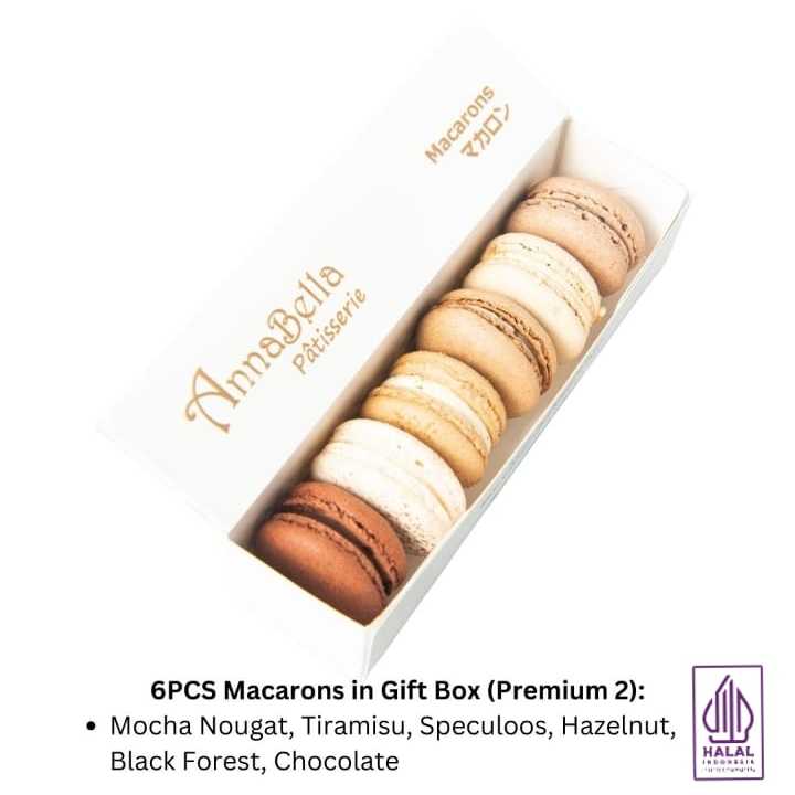 

Annabella Patisserie 6PCS Macarons in Gift Box (Premium 2)