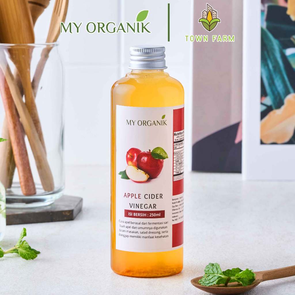 

My Organik Cuka Apel Original Organik Apple cider Vinegar With Mother 250ml