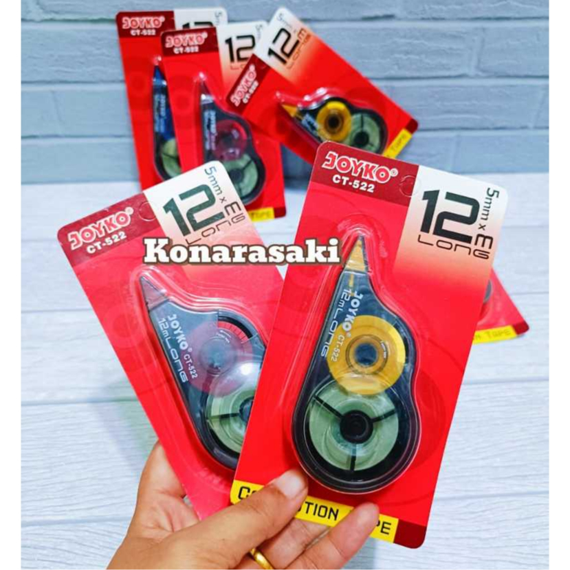 

D3W! TIP EX JOYKO CT 522 / 1 PACK ISI 12 PCS / TIPE X KERTAS / TIPE X ROLL