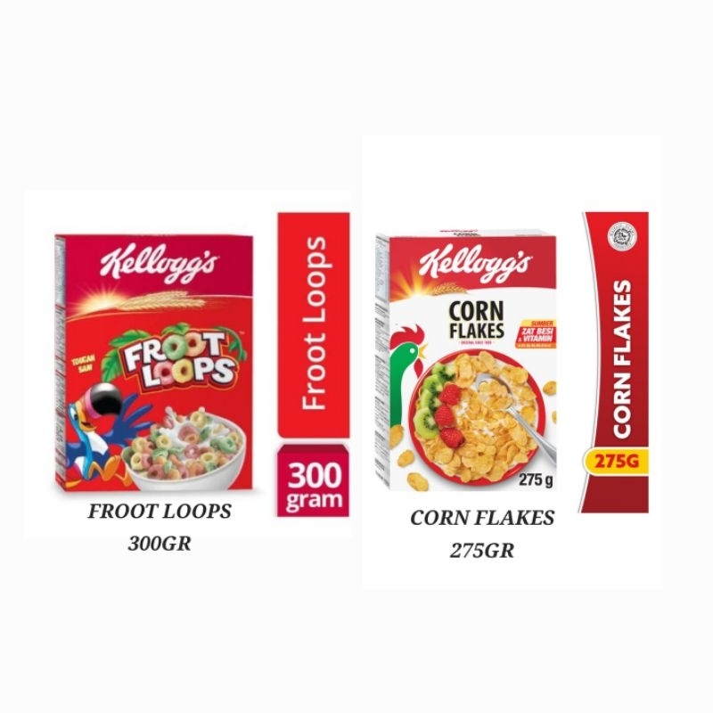 

KELLOGGS SEREAL CORN FLAKES | FROOT LOOPS