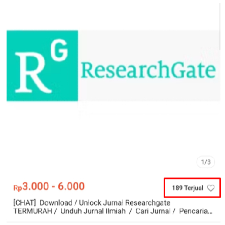 [CHAT]  Download / Unlock Jurnal Researchgate TERMURAH /  Unduh Jurnal Ilmiah  /  Cari Jurnal /  Pen