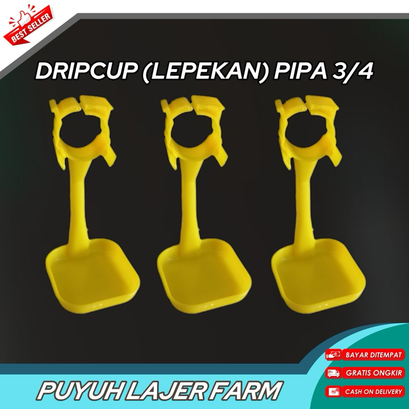 dripcup lepekan pipa 3/4 dym, mangkokan buat ayam pipa 3/4dim, lepekan ayam petelur kusus pipa 3/4