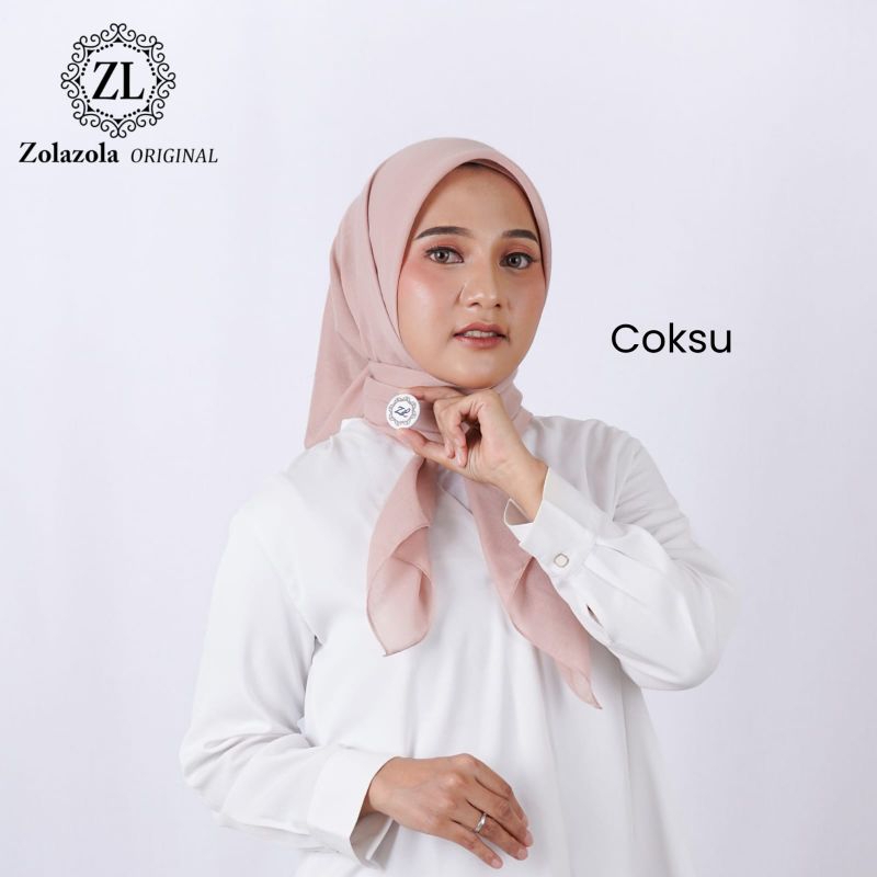 Paris Polos Segi Empat Voal Premium Hijab Zolazola Original
