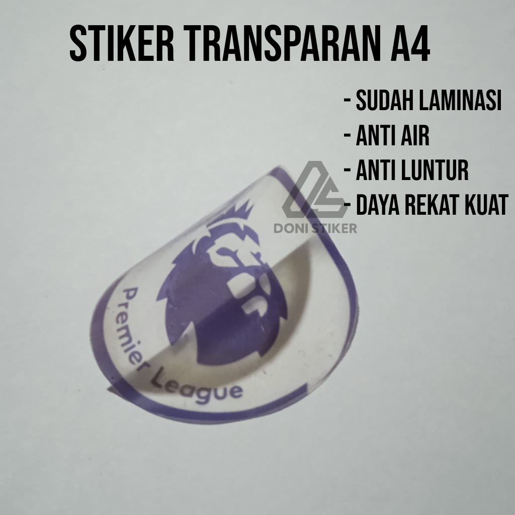 

stiker transparan custom anti air dan anti luntur