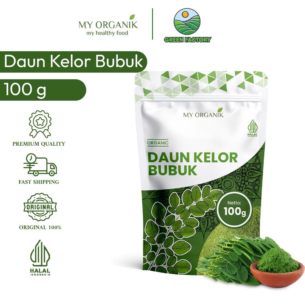

My Organik Daun Kelor Moringa Bubuk Original 100% Murni Premium