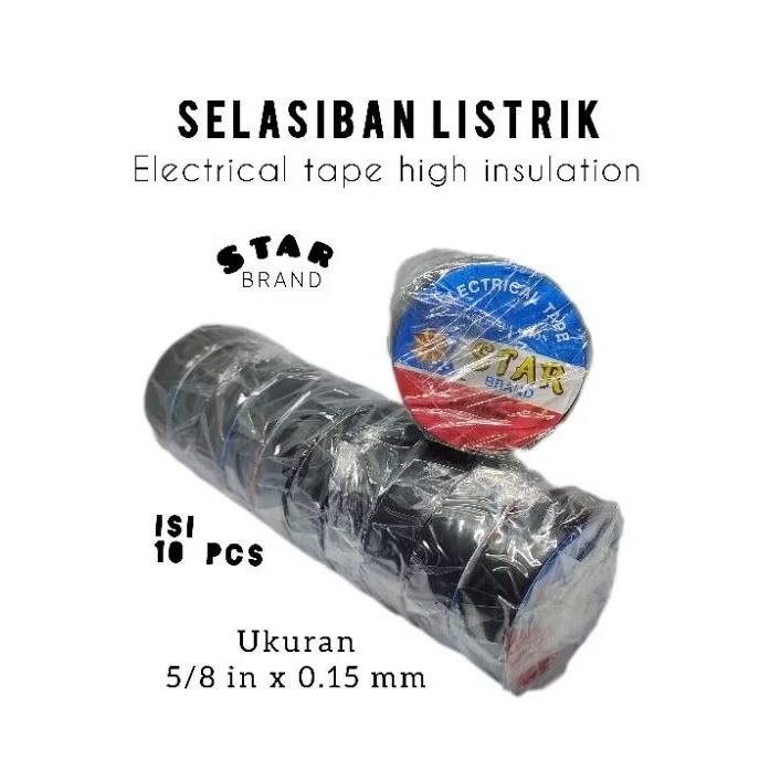 ISOLASI BIASA LISTRIK/ ISOLASI STAR / SELASIABAN HITAM
