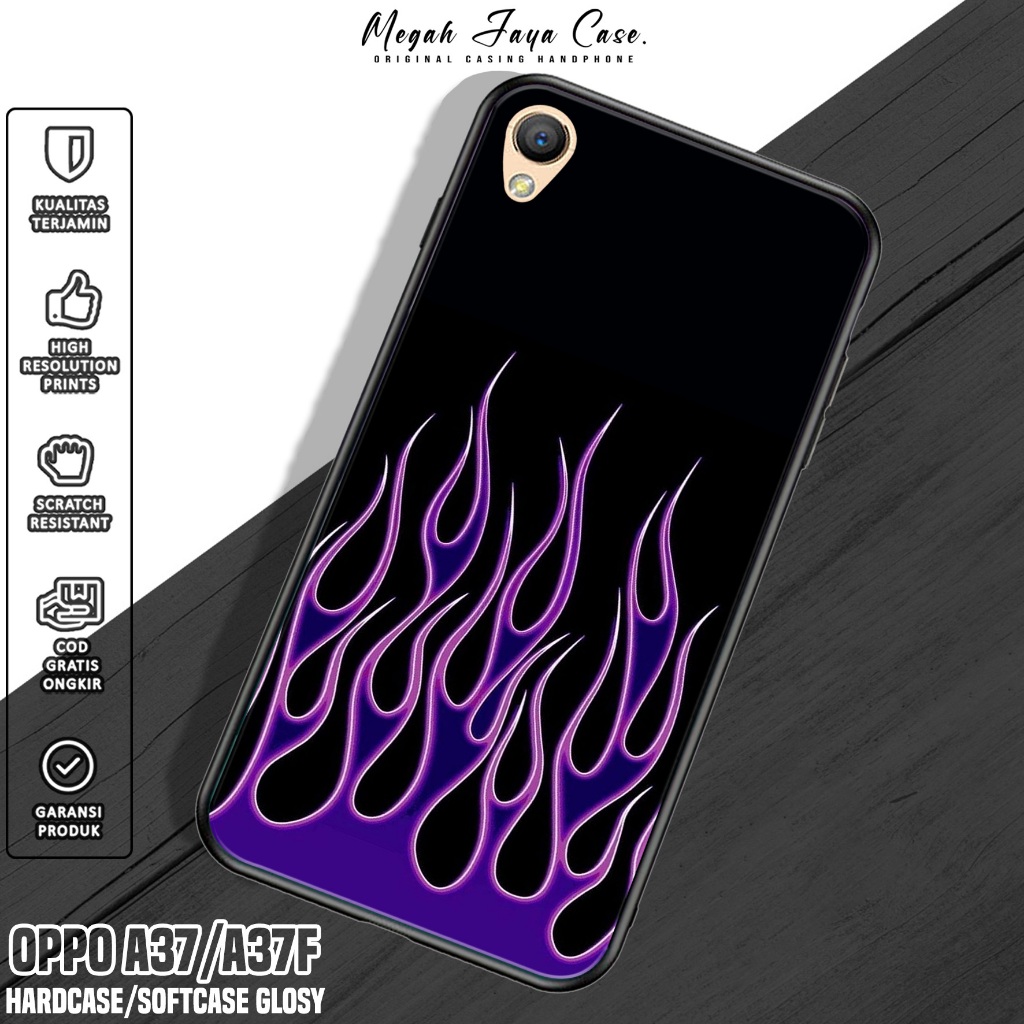Softcase Oppo A37F / A37 - Casing Hp Oppo A37 / A37F Motif FIRE - Silikon Hp Oppo A37F - Case OPPO A
